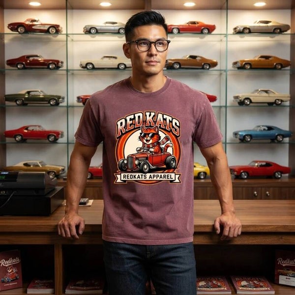 RedKats Apparel Vintage Ride Men’s T‑Shirt