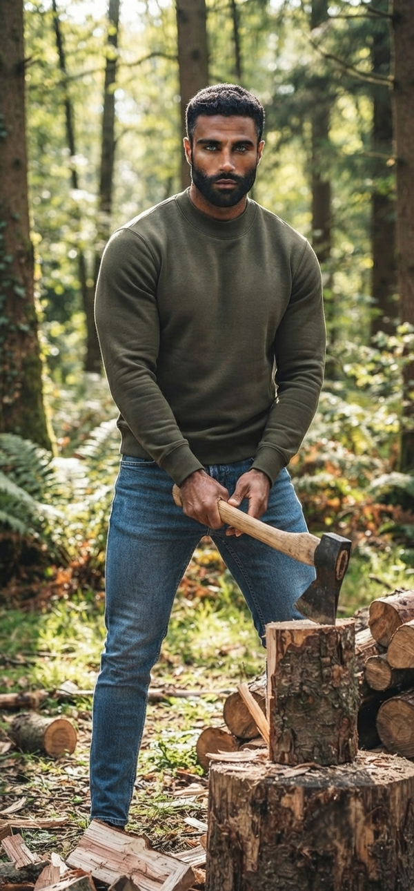 Essential Non-Shrink Mock Neck Sweatshirt