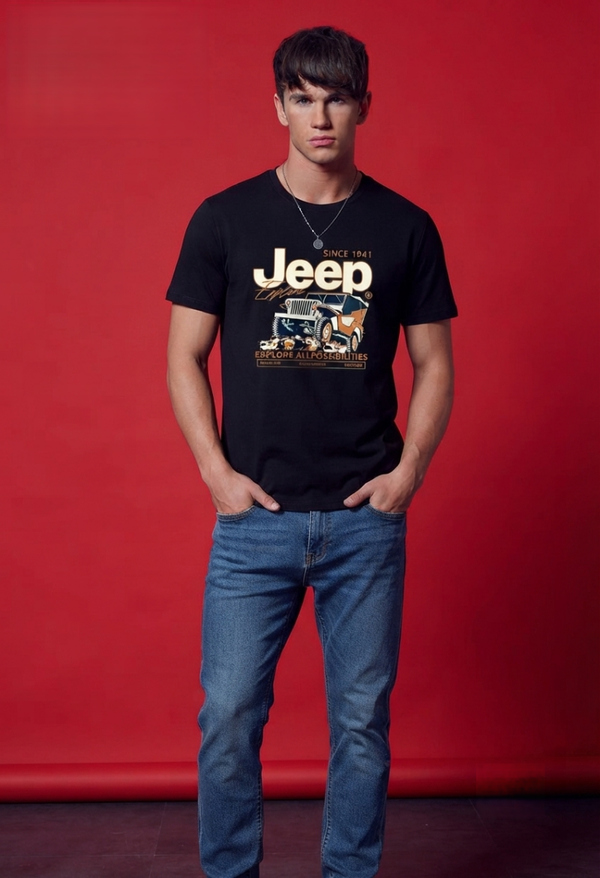 Jeep "Explore All Possibilities" Vintage Graphic T-Shirt
