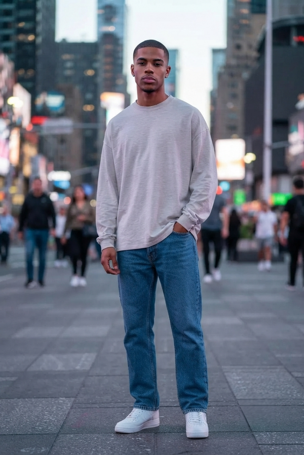 Oversized Unisex Long Sleeve T-Shirt