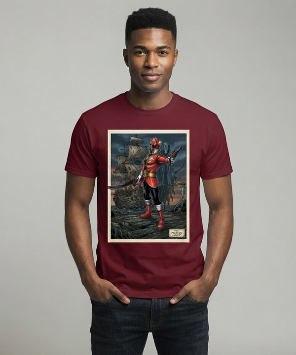 Crimson Pirate Captain Graphic Tee