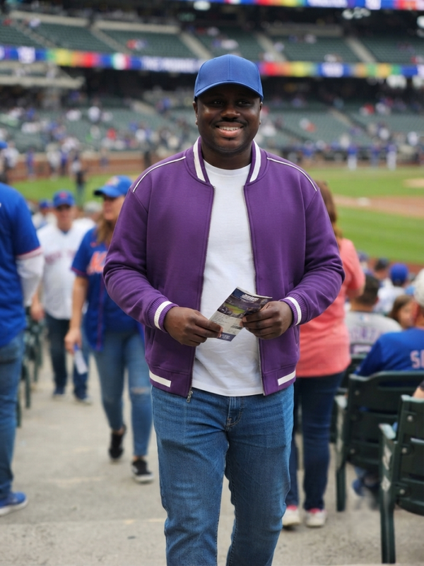 Contrast Piping Zip Bomber Jacket