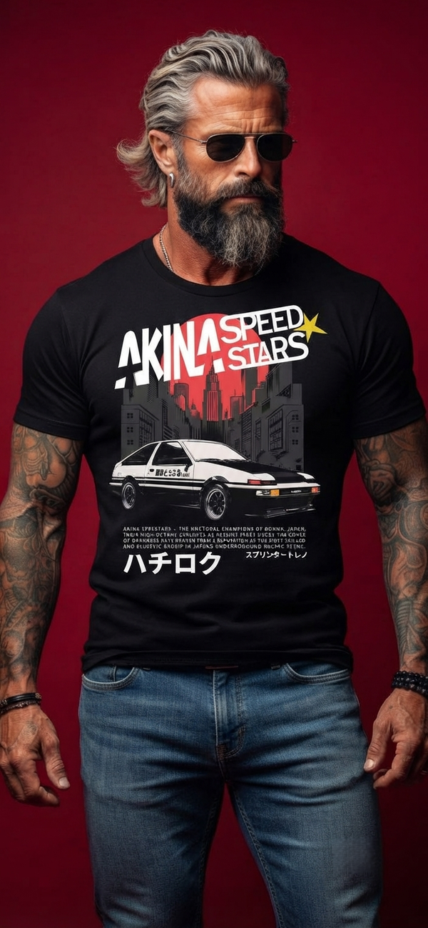 Akina Speed Stars Hachiroku JDM Graphic Tee