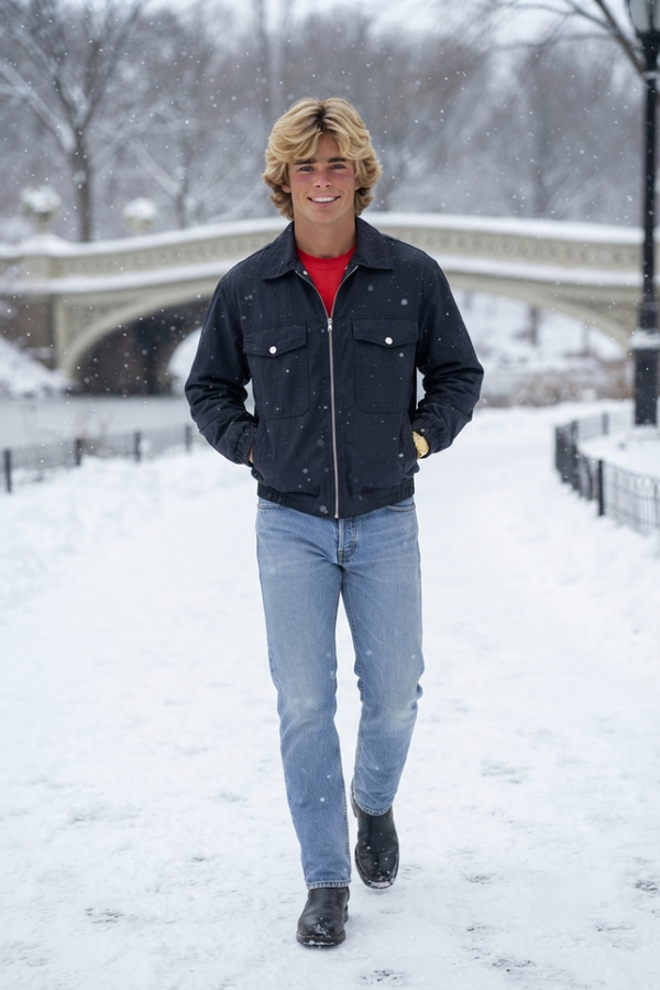 Men's Casual Utility Full-Zip Jacket