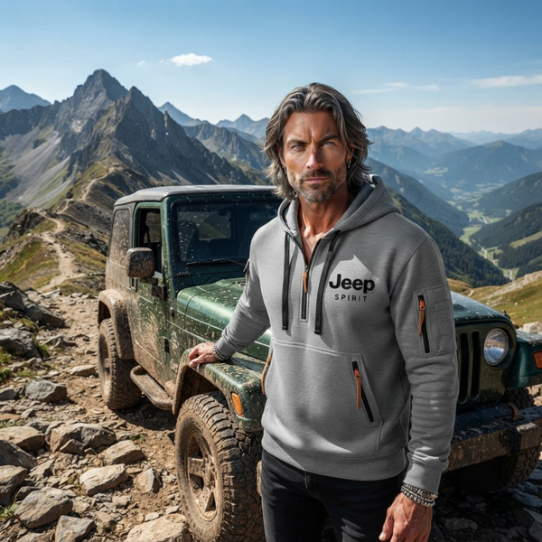 Jeep Spirit Quarter-Zip Tactical Hoodie