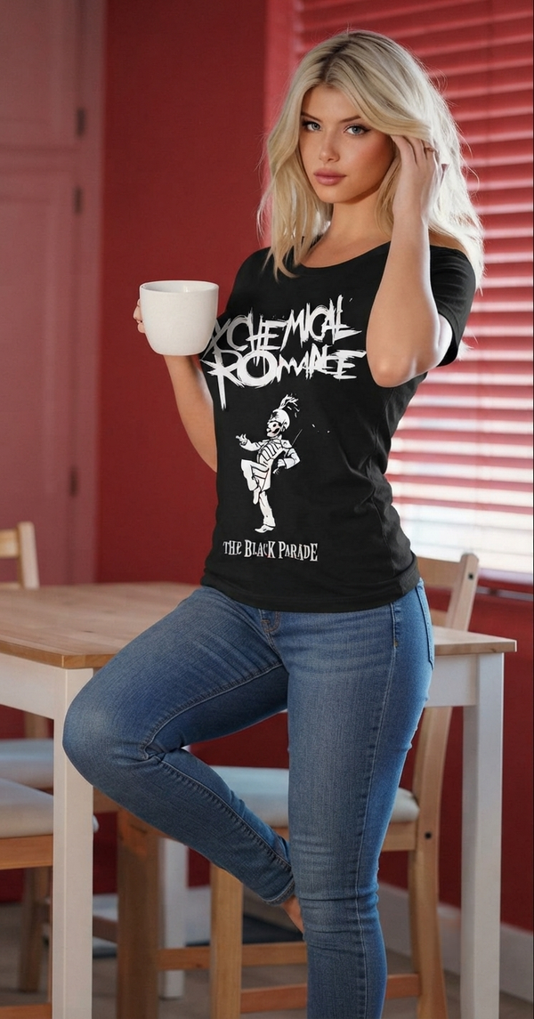 My Chemical Romance "The Black Parade" Marching Skeleton Graphic T-Shirt