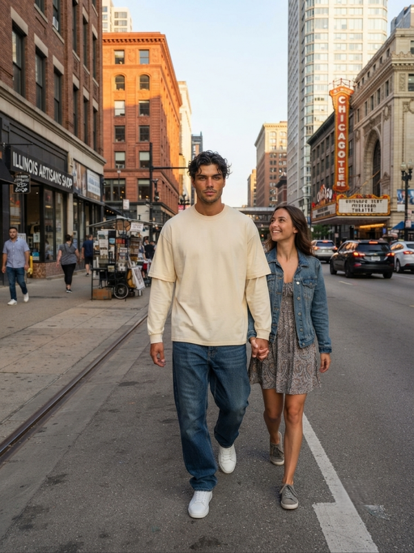 Unisex Layered Oversized T-Shirt