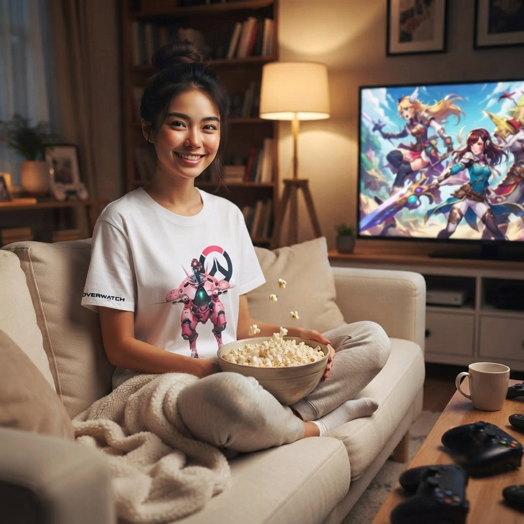 Overwatch 2 D.Va "Fusion Cannons" Streetwear Tee