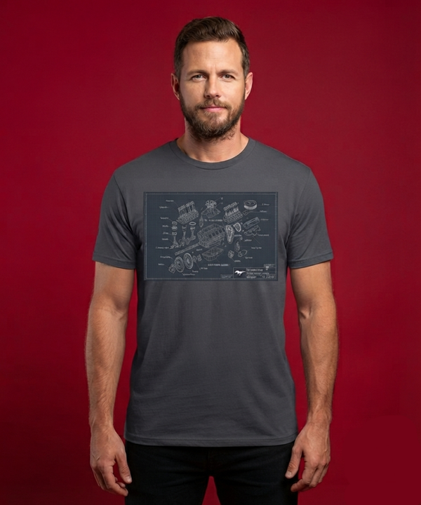 Blueprint V8 Engine Technical Tee