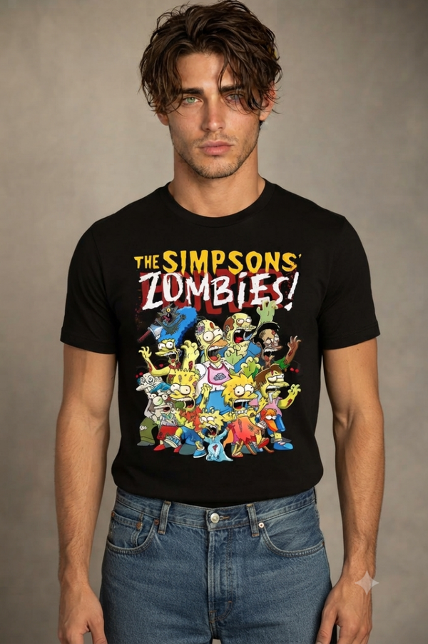 Zoombies Family Parody Undead Springfield Icons T-Shirt
