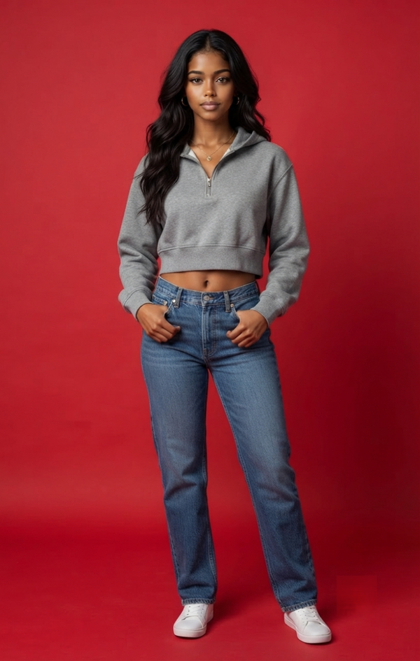Women’s Boxy Quarter-Zip Hoodie