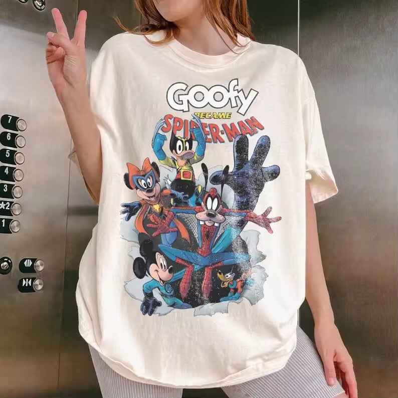 Marvel Meets Disney Graphic Mashup Tee
