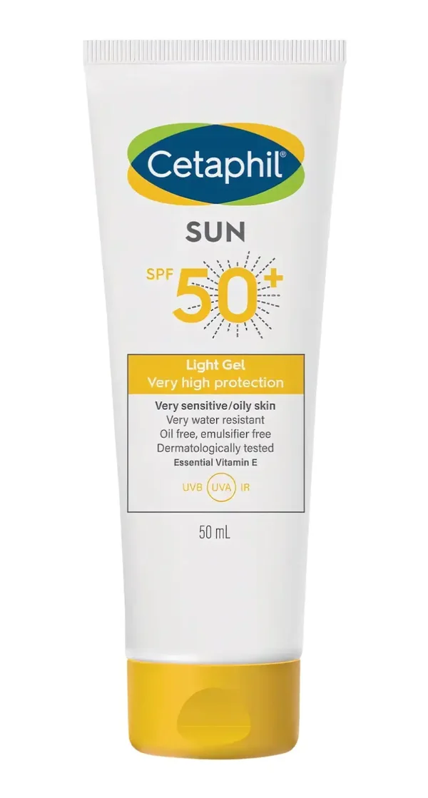Cetaphil Sun SPF 50+ Gel — Oil-Free Sunscreen for Sensitive & Oily Skin