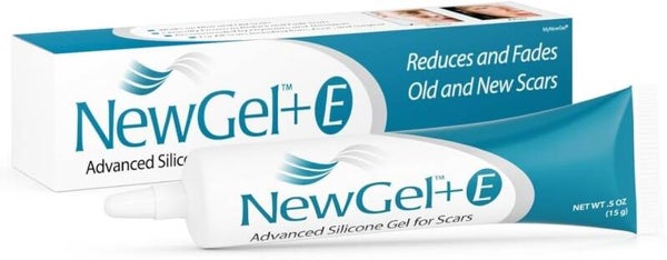 NewGel+E Advanced Silicone Gel with Vitamin E 15g – Topical Scar Appearance Refining & Smoothing Gel for Face and Body