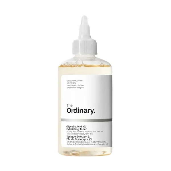 The Ordinary Glycolic Acid 7% Exfoliating Toner, Gentle Daily AHA Toning Solution, 240ml