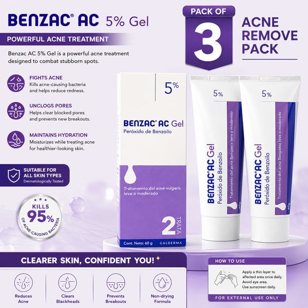 Benzac AC 5% Moderate Acne Gel 60g
