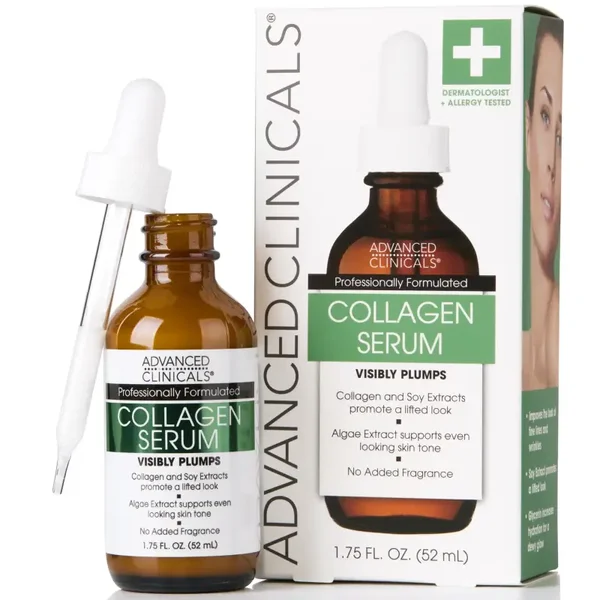 Advanced Clinicals Collagen Serum - Hydrating Face Serum, 52 ml