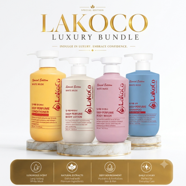 LaKoCo White Musk Hair & Body Care Set 500ml
