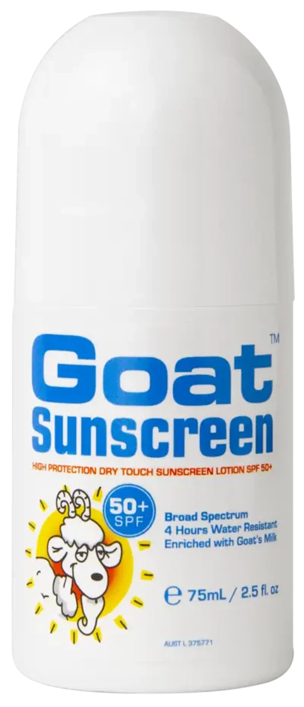 Goat Sunscreen Broad Spectrum SPF 50+ Roll-On Lotion – 75mL