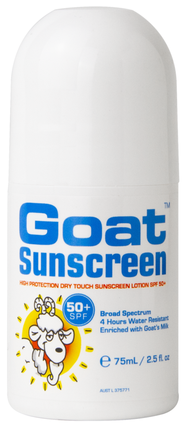 Goat Sunscreen Broad Spectrum SPF 50+ Roll-On Lotion – 75mL