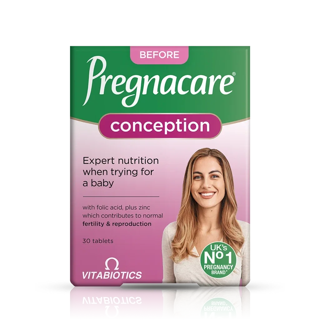 Vitabiotics Pregnacare Conception Tablets (30s) – Pre-Pregnancy Nutritional Support with 400mcg Folic Acid, Zinc & Inositol