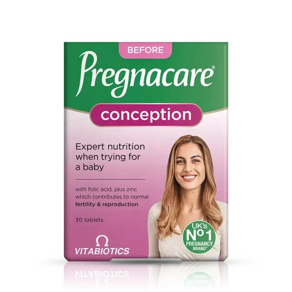 Vitabiotics Pregnacare Conception Tablets (30s) – Pre-Pregnancy Nutritional Support with 400mcg Folic Acid, Zinc & Inositol