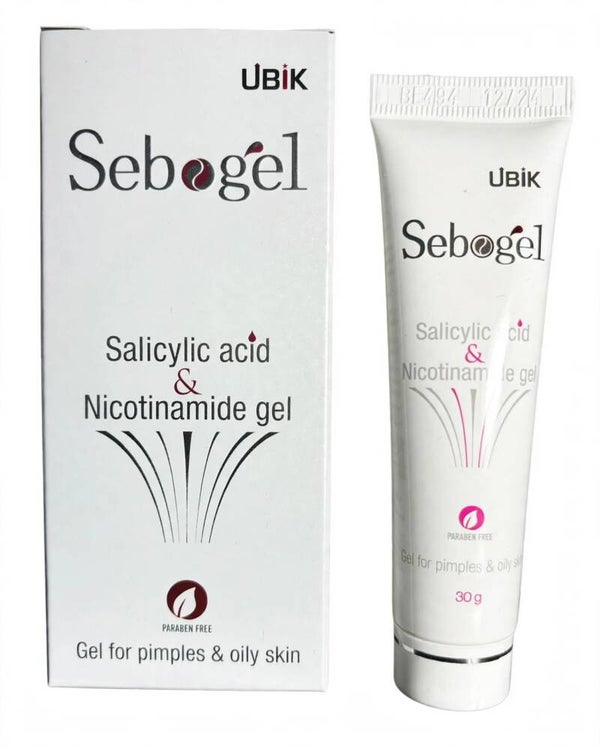 SEBOGel Clarifying Facial Gel – Salicylic Acid & Nicotinamide Formula for Blemish-Prone & Oily Skin, 30ml