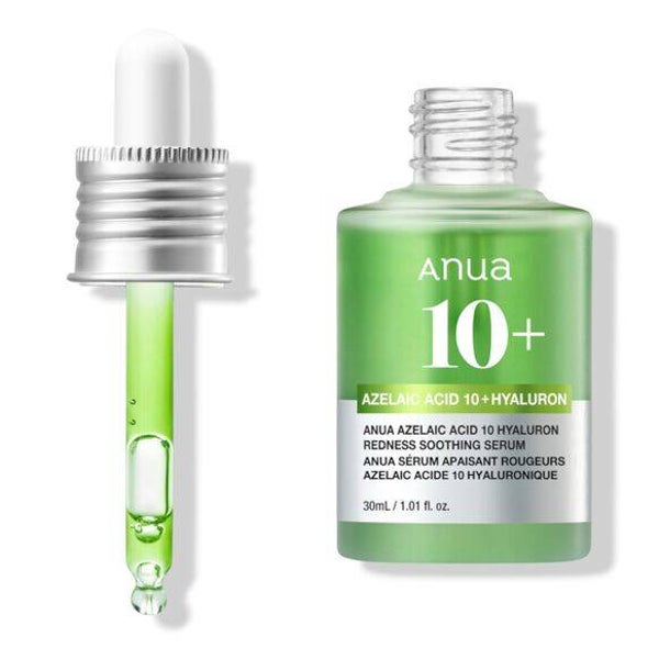 Anua Azelaic Acid 10% + Hyaluronic Acid Soothing Facial Serum 30ml – Calming Tone Clarifying Serum with Niacinamide, Cica & Panthenol (Fragrance-Free)