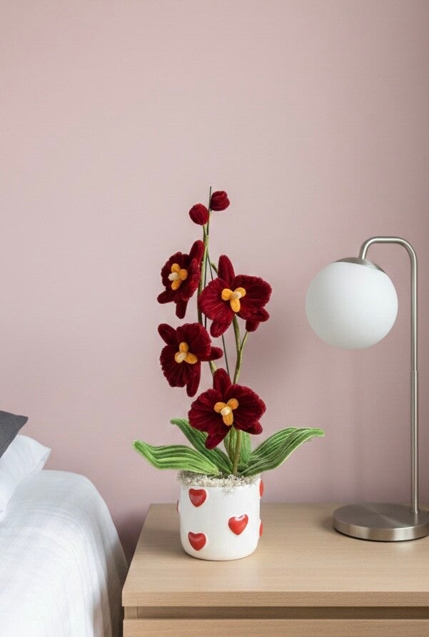 Orchidée rouge