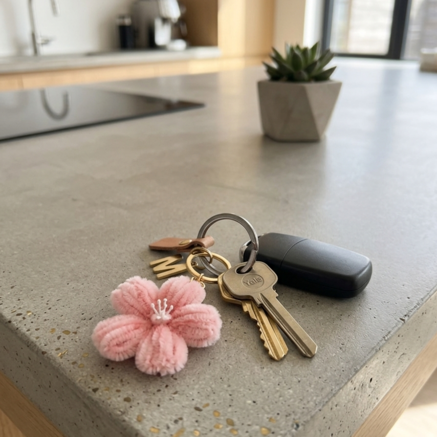 Porte clefs - hibiscus