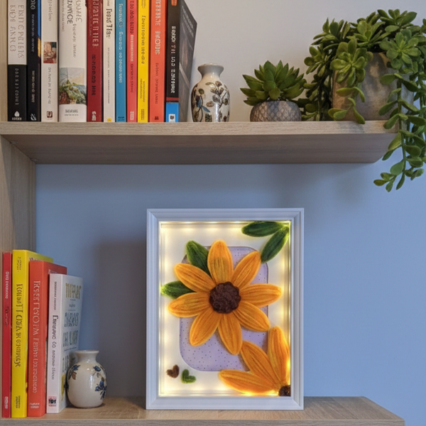 Cadre Lumineux – Tournesol Unique