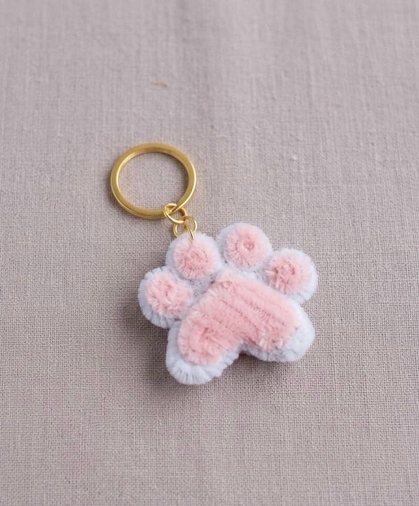 Porte clefs - patte de chat