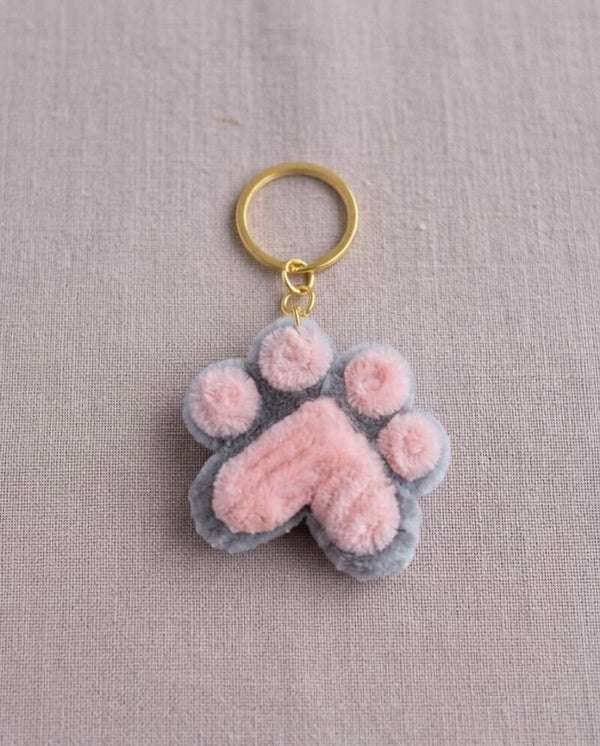Porté clefs - patte de chat