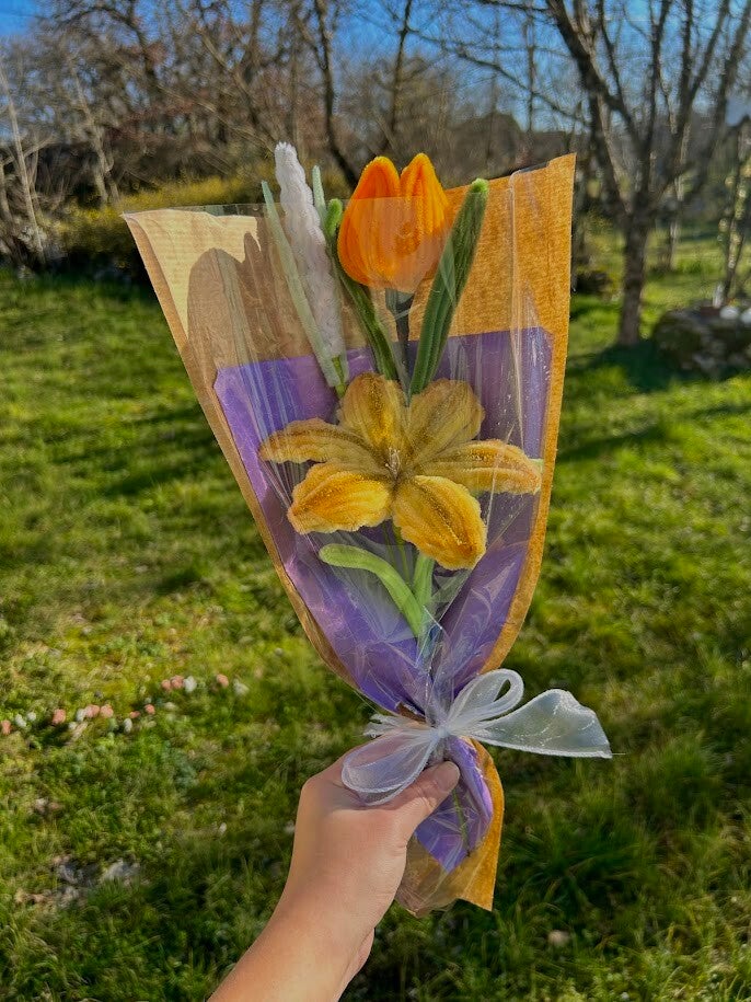 Éclat d’Été – Jaune Pailleté & Orange