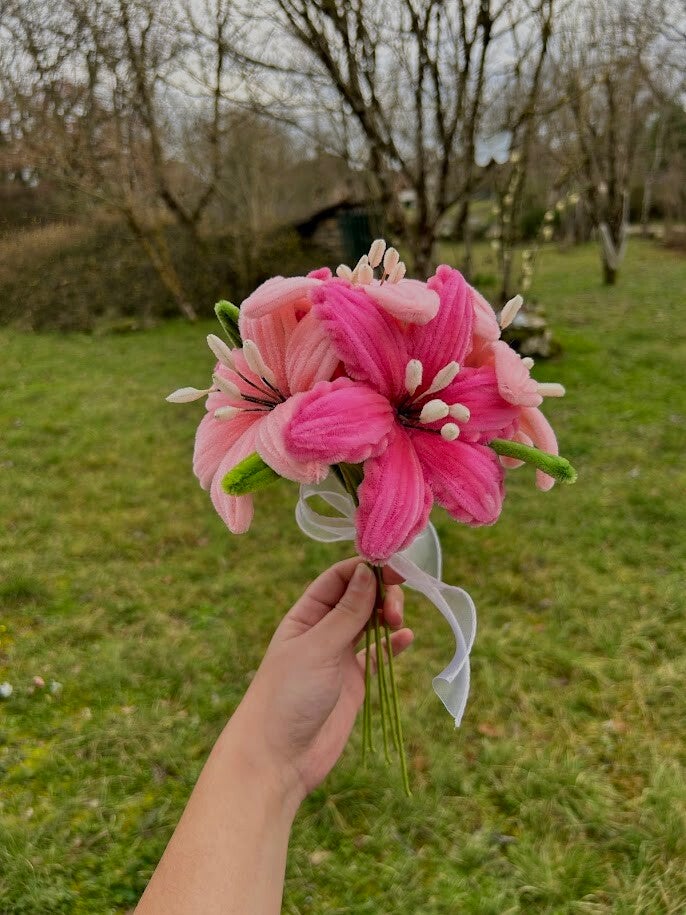 Bouquet de Lys rose