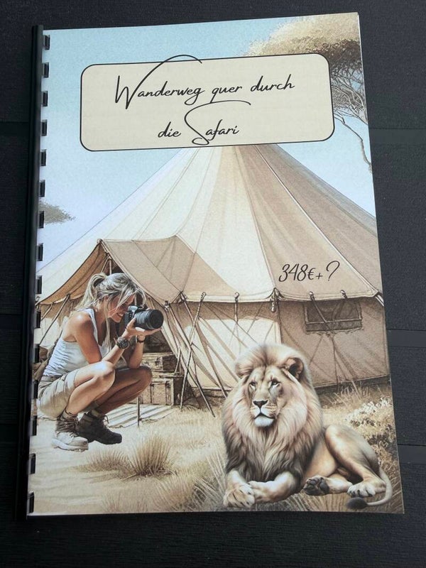 Reise durch die Safari Sparbuch A5