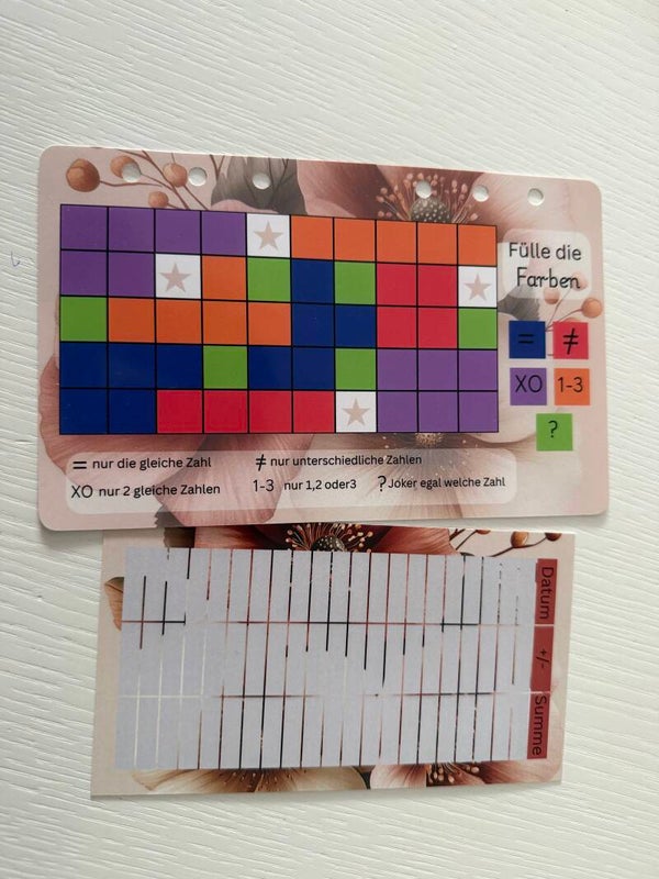 Adventskalender Fülle die Farben