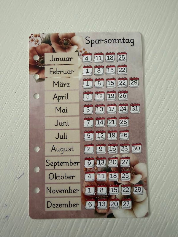 Adventskalender Sparsonntag