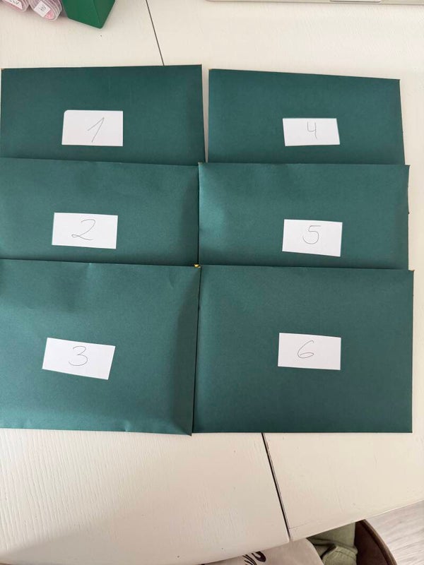 Mystery Umschlag Adventskalender 2025