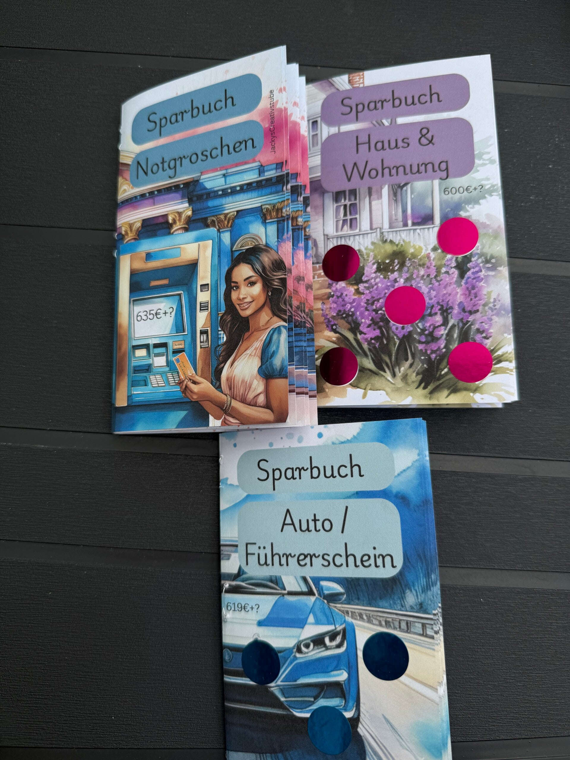 verschiedene B Ware Sparbücher