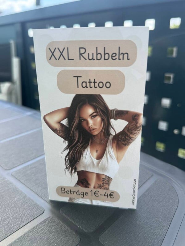 XXL Rubbeln Tattoo