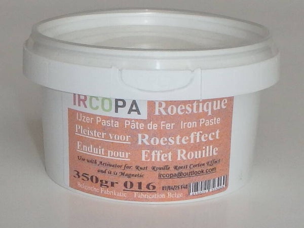 016 Roestique: IJzerpasta Pâte de fer Iron Paste (effect roest / corten)(effet rouille / corten) - 350gr