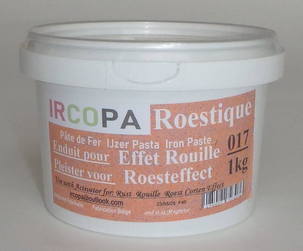 017 Roestique: Pâte de fer IJzerpasta Iron Paste (effect roest / corten)(effet rouille / corten) - 1kg
