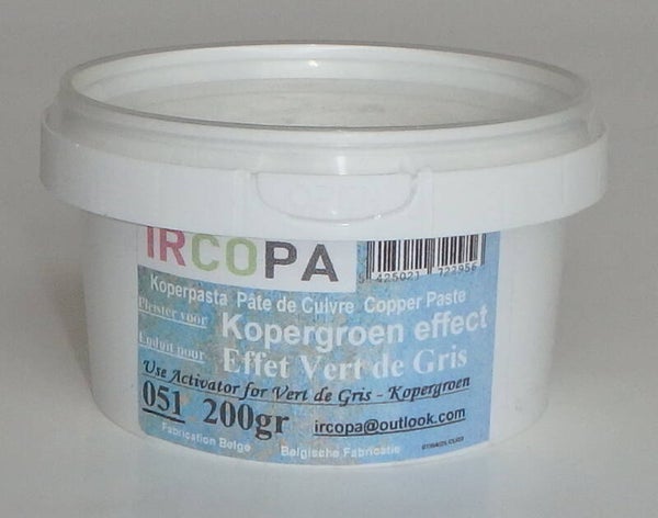 051 Koperpasta Pâte de Cuivre Copper Paste pleister voor kopergroen effect / enduit pour effet vert de gris 200gr