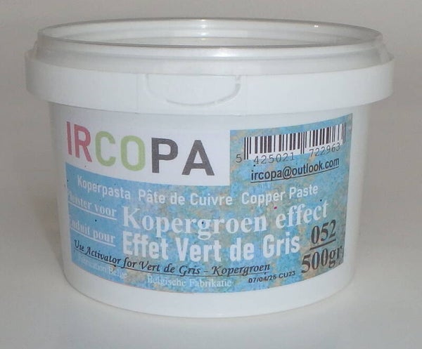 052 Koperpasta Pâte de Cuivre Copper Paste pleister voor kopergroen effect / enduit pour effet vert de gris 500gr