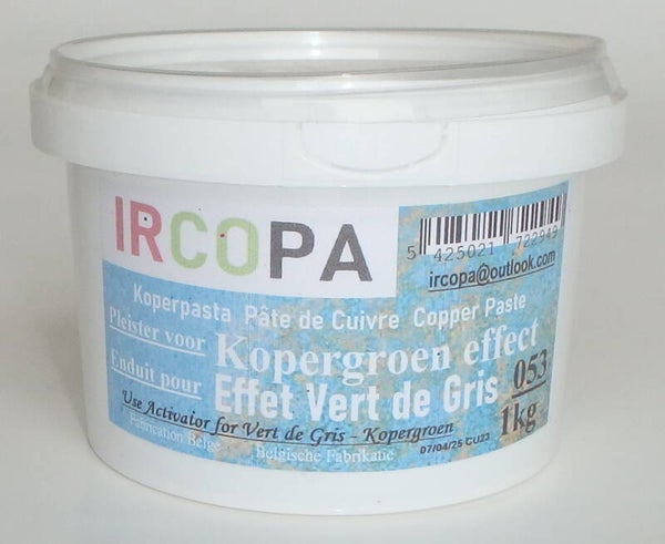 053 Koperpasta Pâte de Cuivre Copper Paste pleister voor kopergroen effect / enduit pour effet vert de gris   1kg