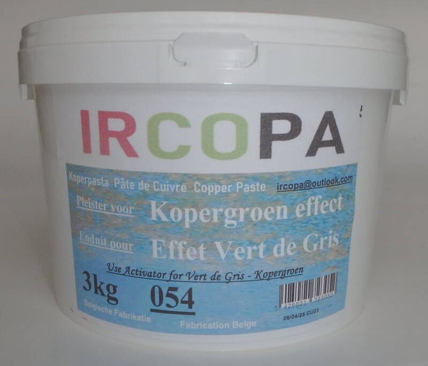 054 Koperpasta Pâte de Cuivre Copper Paste pleister voor kopergroen effect / enduit pour effet vert de gris 3kg