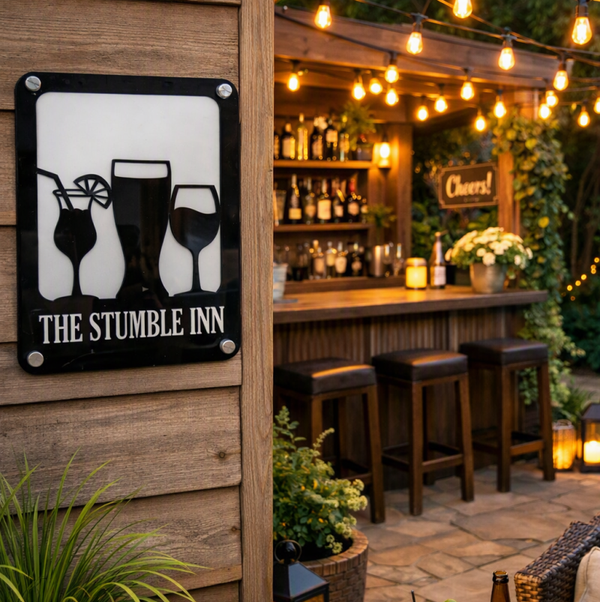 Drinks Bar Name Sign