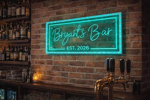 LED Personalised Bar Sign