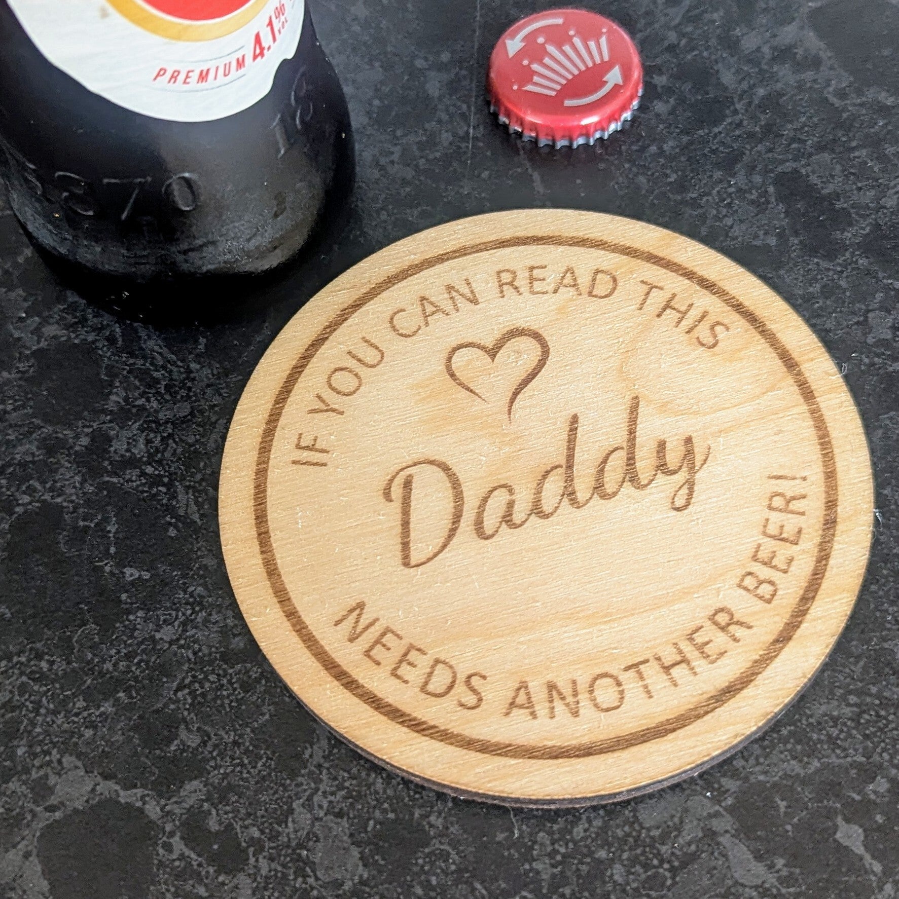 Personalised Needs Another Beer Coaster